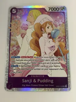 Sanji & Pudding EB02-035 Extra Booster: Anime 25th Collection Foil - Image 1