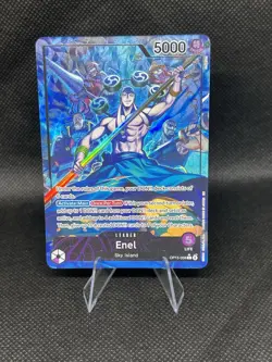 One Piece Adventure On Kami's Island Enel OP15-058 Leader Alt Art English - Image 1