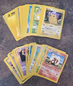 Pokemon Complete Base Unlimited Common / Uncommon Set 70 Cards WOTC Unplayed - Image 1