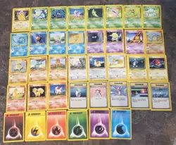 Pokemon Complete Base Unlimited Common / Uncommon Set 70 Cards WOTC Unplayed - Image 2
