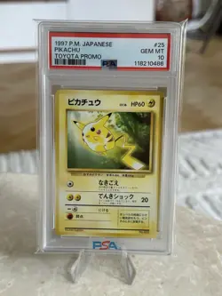 Pokemon TCG Pikachu Toyota promo #25 PSA 10 POP 44 - Image 3
