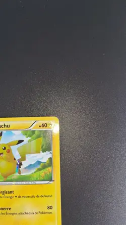 Carte Pokemon Pikachu 115/114 Secrete HOLO N&B De Base Noir Et Blanc NB Exc+ - Image 5