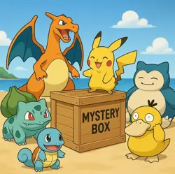 Pokemon Mystery Box | 20 misc + 2 RARE Pokemon Cards - Image 1