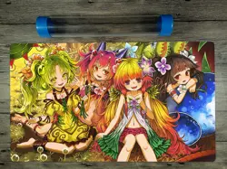 Ygomat Traptrix Deck Custom Trading Card Game Playmat YGO Mat Free Best Tube - Image 1