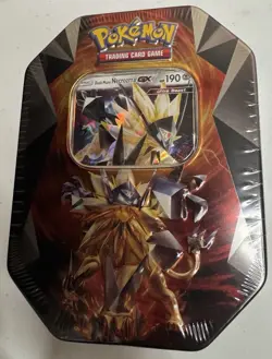 Pokemon 2018 Dusk Mane Necrozma GX Tin sealed/unopened - Image 1