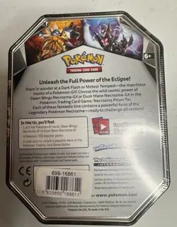 Pokemon 2018 Dusk Mane Necrozma GX Tin sealed/unopened - Image 3