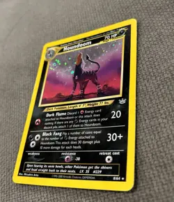 Houndoom Neo Revelation Holo Card 8/64 Unlimited Rare Pokemon TCG w/ Swirl 🌀 - Image 2