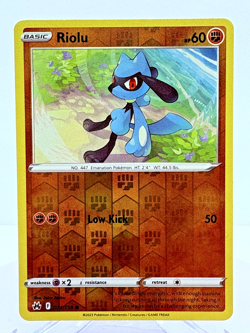 Riolu - 071/159 - Crown Zenith - Reverse Holo - Pokemon TCG - NEAR MINT - Image 1