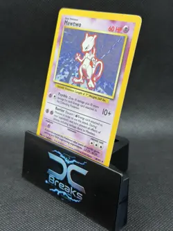 1999 MEWTWO 10/102 BASE SET HOLO RARE POKEMON TCG - Image 4
