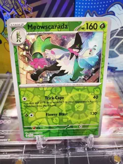 Meowscarada 015/198 Reverse Holo Rare Pokemon TCG Scarlet & Violet Base Set - Image 1