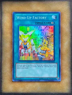 Yugioh Wind-Up Factory GENF-EN054 Super Rare NM - Image 1