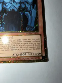 Yugioh Obelisk the Tormentor PGLD-EN030 Premium Gold 1st Edition (NM) - Image 3