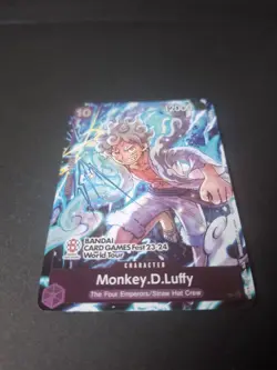 One Piece TCG Monkey.D.Luffy P-041 BANDAI CARD GAMES Fest 23-24 World Tour - Image 3