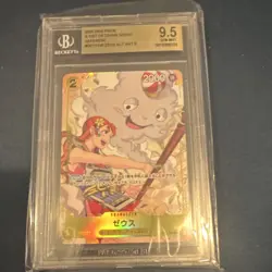 One Piece 2025 A Fist of Divine Speed Zeus R Alt Art Japanese OP11-106 BGS 9.5 - Image 1