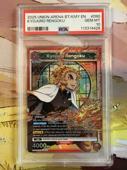 2025 UNION ARENA UA05BT/KMY EN DEMON SLAYER #090 KYOJURO RENGOKU PSA 10 - Image 1