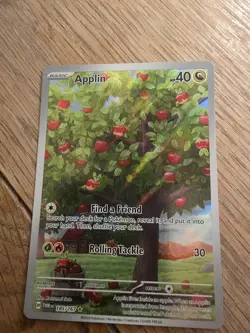 Pokemon TCG Applin Illustration Rare Card S&V Twilight Masquerade 185/167 - Image 1