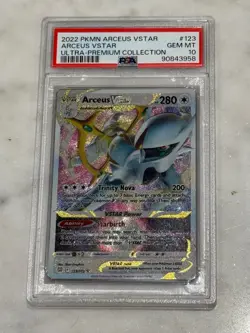 Pokemon PSA 10 Arceus Ultra Premium Collection Metal Arceus VSTAR 123/172 - Image 1