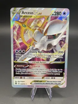 Arceus VSTAR 123/172 SWSH09: Brilliant Stars Ultra Rare Pokemon Card - Image 1