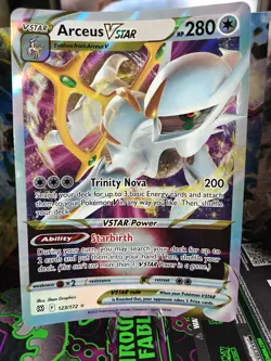 Arceus Vstar 123/172 Brilliant Stars Jumbo Card Pokemon TCG - Image 1