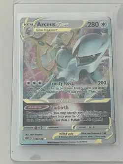 Pokemon TCG: Arceus VSTAR Metal Card Brilliant Stars 123/172 - Image 1