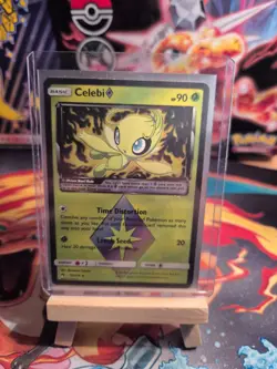 Pokemon Card Celebi Prism Star 19/214 Lost Thunder Rare Holo Foil LP 2018 - Image 1