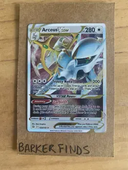 Arceus V/VStar Metal Cards Lot x2 122/172 123/172 UPC Pokemon TCG - Image 2