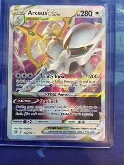 Pokemon TCG Arceus VSTAR 123/172 Brilliant Stars Ultra Rare NM - Image 1