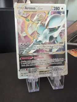 Pokemon TCG Arceus VSTAR Metal Card Brilliant Stars 123/172 - Image 1