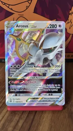 Arceus VSTAR Brilliant Stars Holo Rare 123/172 Pokemon TCG - Image 1