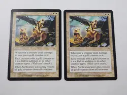 Aurification x2 Onslaught Enchantment Magic the Gathering TCG Trading Card Mtg - Image 1