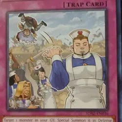 Yu-Gi-Oh! TCG Trap Card SDAZ-EN036 Back to the Front - Image 1