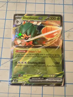 Decidueye Ex 12/88 Perfect Order Double Rare Holo Pokemon TCG Card - Image 1