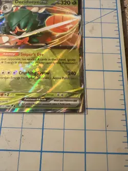 Decidueye Ex 12/88 Perfect Order Double Rare Holo Pokemon TCG Card - Image 4