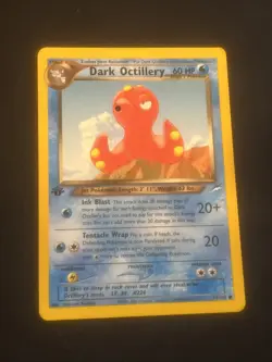 Dark Octillery 62/105 Neo Destiny - Common Pokemon Card - NM - Image 1