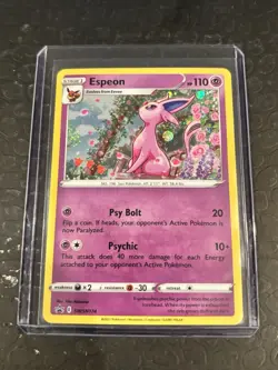 Espeon SWSH174 Fusion Strike Cosmos Holo Blackstar Promo Pokemon Card - Image 1
