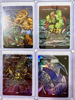 MTG TMNT 20 Card FULL SET Borderless Foil Mythic Doubling Season Raph’s Jitte - Image 4