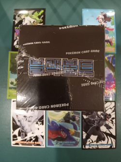 Pokemon Black Bolt Booster Box Korean + 7 Unova Theme Pokemon Card Sleeves - Image 3