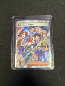 Pokemon TCG Trainer Friends in Paldea Ultra Rare Holo Card 137/131 - Image 1