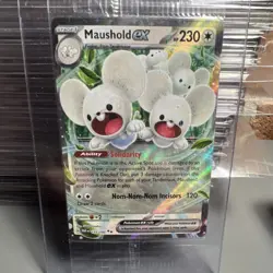 Pokemon Lot 3 ex Cards Sprigatito, Maushold, Pawmot Paldea Evolved Promo SEALED - Image 5