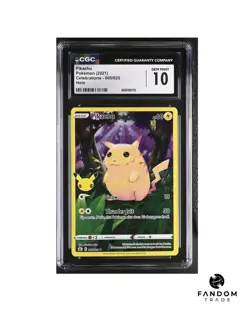 CGC 10 GEM MINT Pikachu Art Rare 005/025 Pokemon Celebrations Card - Image 1