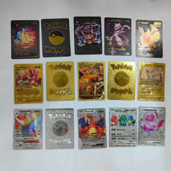 55PCS Pokemon Card Foil GOLD PACK 55 CARDS TCG GX Vmax GX Card Charizard Rare - Image 3