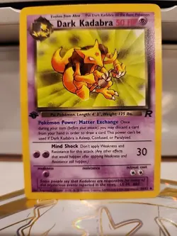 Pokemon TCG Dark Kadabra Card 39/82 Team Rocket 1st Edition New - Image 1
