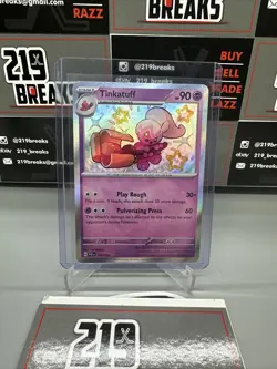 Pokemon Card - Tinkatuff Paldean Fates 166/091 Scarlet & Violet Shiny Holo Rare - Image 1