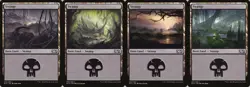 MTG Magic the Gathering - M15 Core Set: 4x Swamp - 1x of Each Art ﴾NM﴿ - Image 1