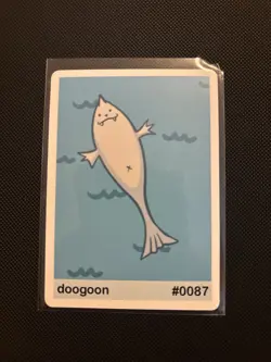 Near Mint Pookiemoot Doogoon Dewgong #0087 Derp Pokemon Fan Art Card - Image 1