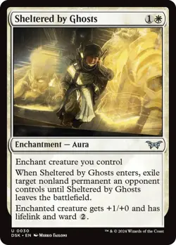 Sheltered by Ghosts 30 Duskmourn: House of Horror Magic: The Gathering Foil NM - Image 1