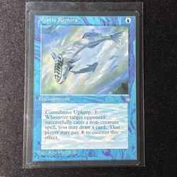 Magic: The Gathering Mystic Remora Blue Enchantment Ice Age Ken Meyer Jr. 1995 - Image 1