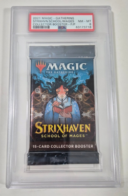 Strixhaven School of Mages Collector Pack English Graded PSA 8 MTG Magic 630509958856 - Image 1