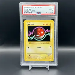 1999 Pokemon Game Shadowless Base Set Voltorb Card #67 PSA 9 Mint - Image 1