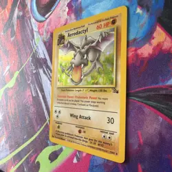 1999 Pokemon Aerodactyl Holo Rare 1st Edition Fossil 1/62 LP - Image 2